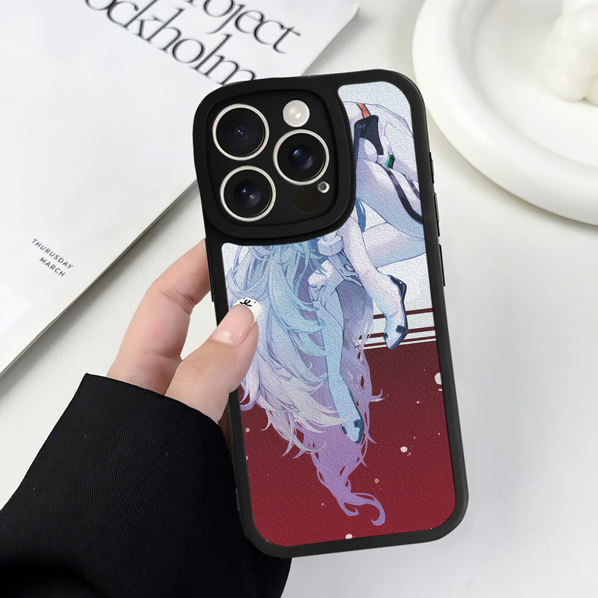 （画像用） EVA 新世紀エヴァンゲリオン 【iPhone 16シリーズ対応】シリコンスマホケース（レザー調） 材質：シリコン
